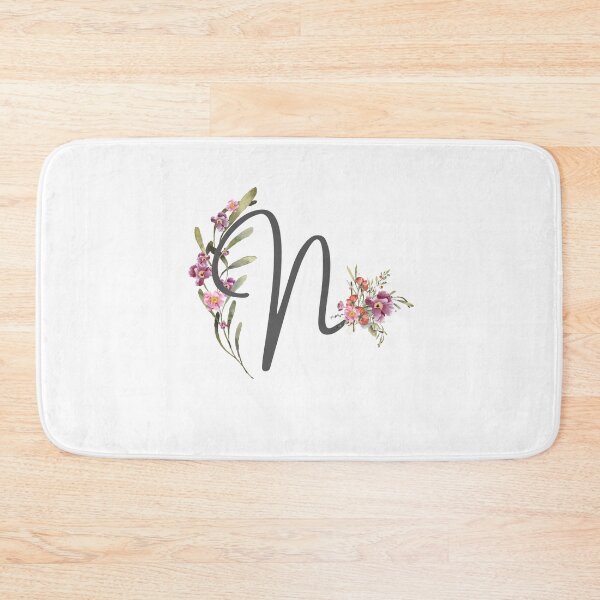 Item preview, Floral Initial Letter N designed and sold by TheFamilyVan.