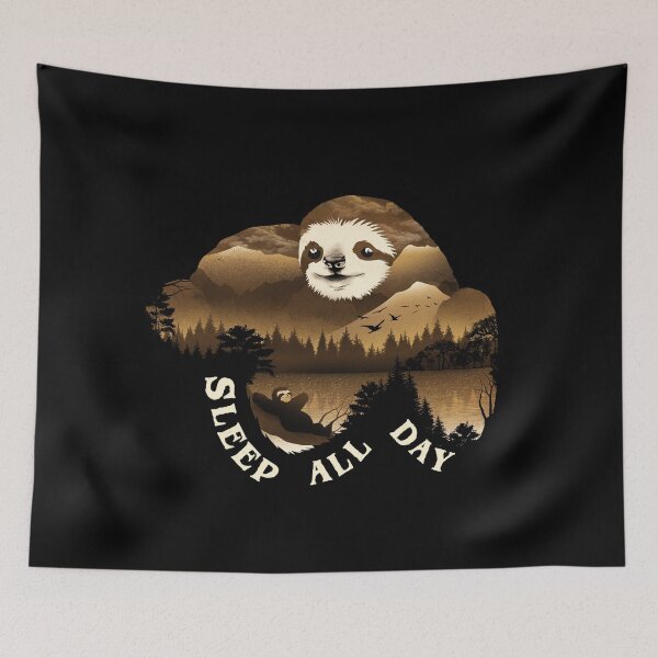 Item preview, Sloth Sleeping All Day designed and sold by Dan Elijah Fajardo.