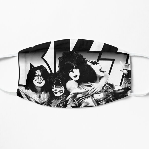 KISS Rock Band Black And White Rock & Roll All Nite Spaceman Catman Starman Demon Mask