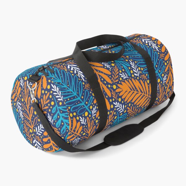 Item preview, Floral pattern of autumnal colors. Orange blue colorful ornament designed and sold by AidanShea.