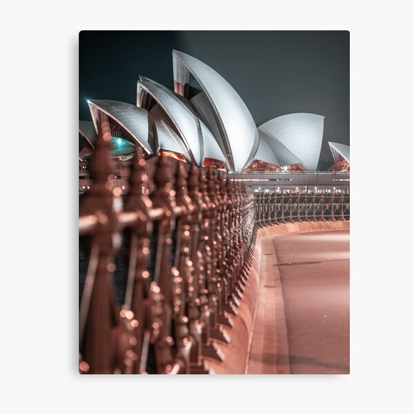 Sydney Opera House at Night Metal Print