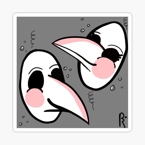 Drama Plague Party Masks Sticker