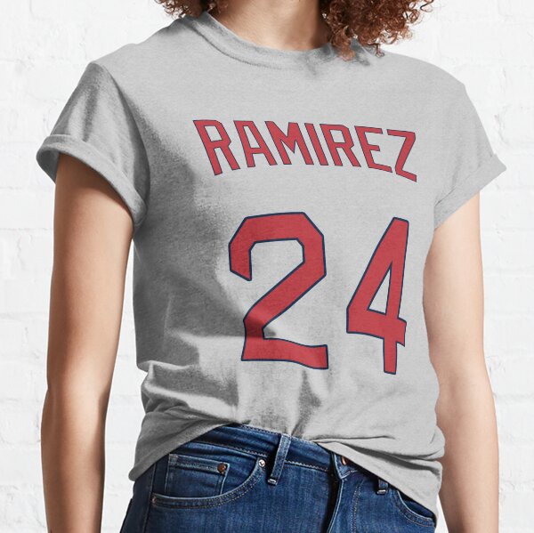 24 MANNY RAMIREZ Boston Red Sox MLB OF Grey Throwback Jersey