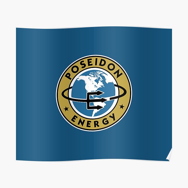 Poseidon Energy Logo Poster For Sale By Mercatus Redbubble   Poster,504x498,f8f8f8 Pad,600x600,f8f8f8 