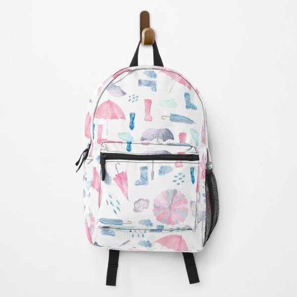 Item preview, SpringShowers | Umbrella and Galoshes | Watercolor | Pattern designed and sold by Harpley Design Studio.