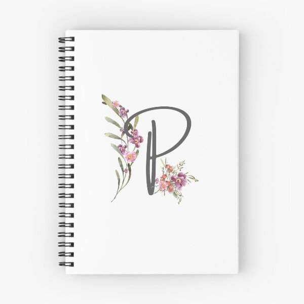 Item preview, Floral Initial Letter P designed and sold by TheFamilyVan.
