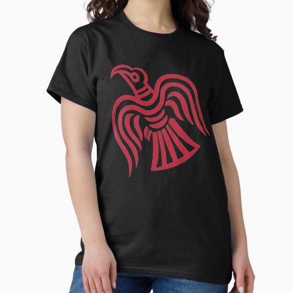 Item preview, Norse Viking Raven of Odin Red designed and sold by BluePagan.