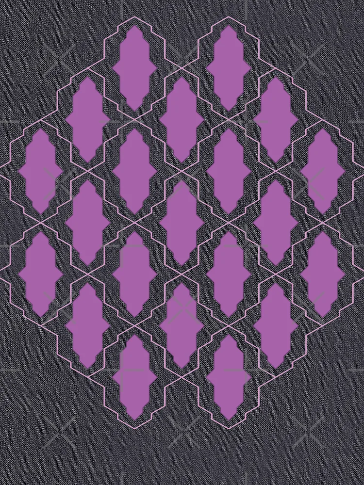 Thumbnail 6 von 6, Leichter Pullover, Geometrisches lila Muster [Roufxis-Rb] designt und verkauft von RoufXis.