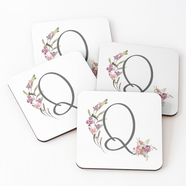 Item preview, Floral Initial Letter Q designed and sold by TheFamilyVan.