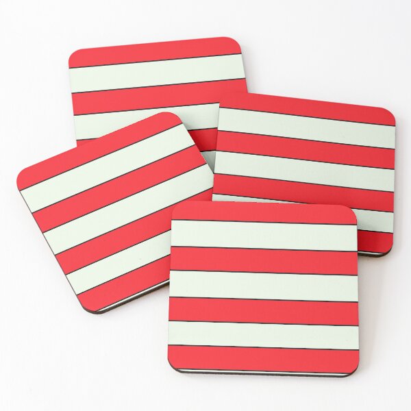 Item preview, red white stripes designed and sold by ZiphGames.