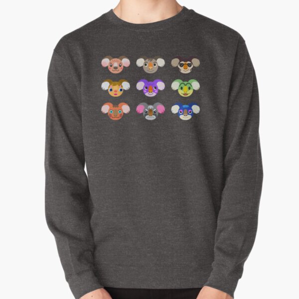 Animal Crossing Koala Icons Pullover Sweatshirt