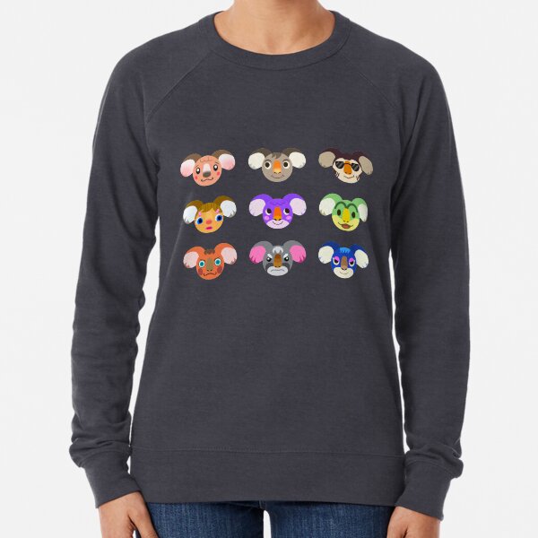 Animal Crossing Koala Icons Lightweight Sweatshirt