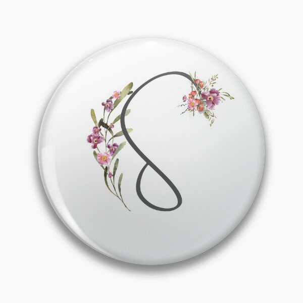 Item preview, Floral Initial Letter S designed and sold by TheFamilyVan.