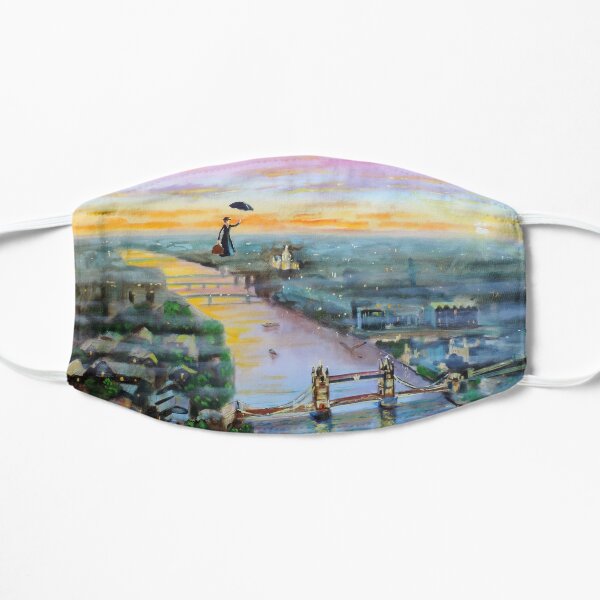 Mary Poppins London Up to the highest height Flat Mask