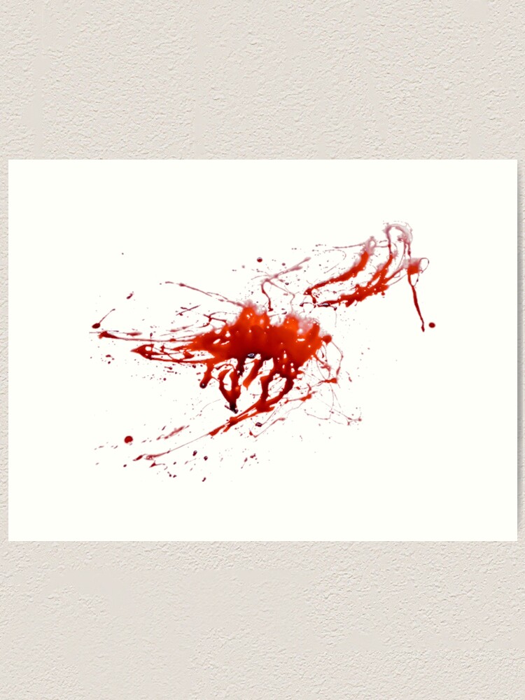 Bloody Good Fake Blood Splatter Art Board Print for Sale by nerdchild