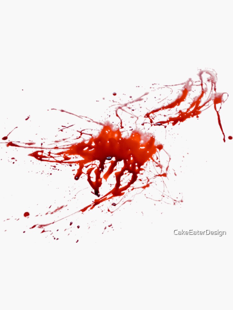 Blood Splatter Sticker for Sale by CakeEaterDesign