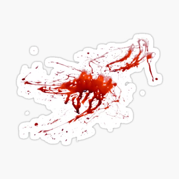 Blood Splatter Sticker for Sale by Slinky-Reebs