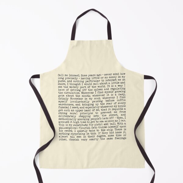 Item preview, Call me Ishmael. The Opening Paragraph of Herman Melville's Epic Novel, Moby Dick. Black Vintage Typewriter Lettering on Cream designed and sold by kierkegaard.