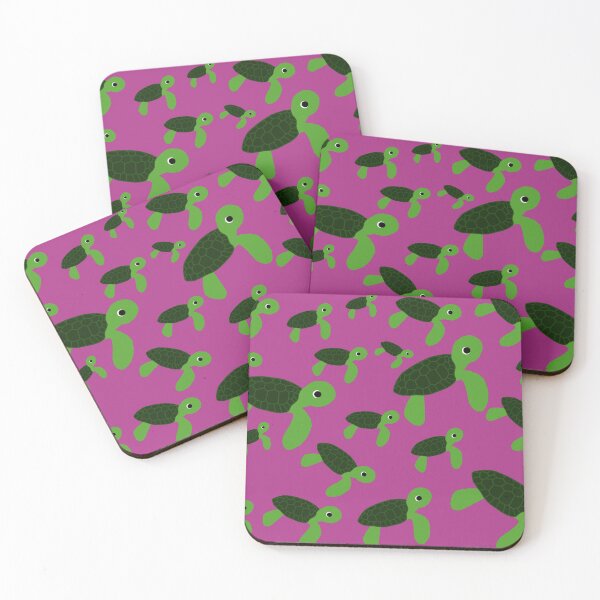 Item preview, sea turtles under the water cute pink background  designed and sold by Ella's  Doodles And Designs.