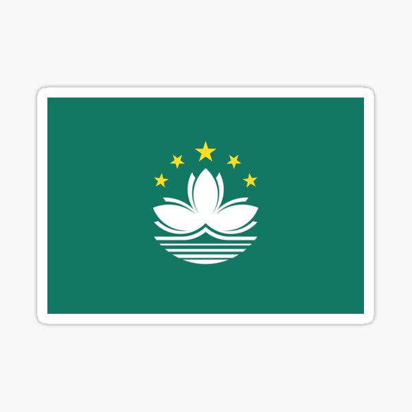 Macau Flag Stickers for Sale | Redbubble