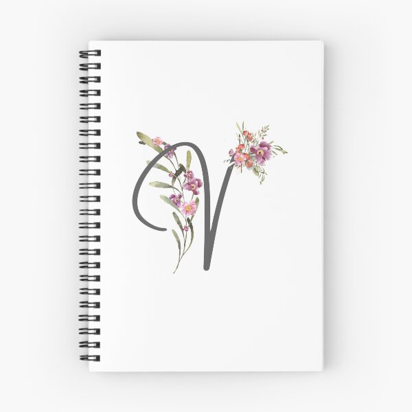 Item preview, Floral Initial Letter V designed and sold by TheFamilyVan.