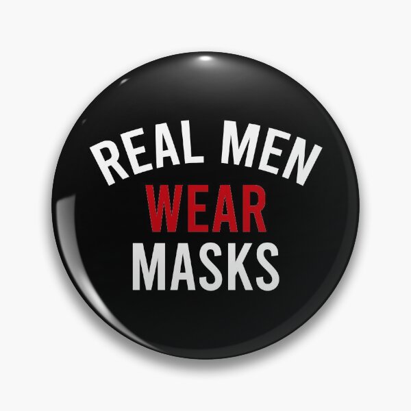 Item preview, Real Men Wear Masks designed and sold by khaled11591.