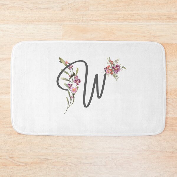 Item preview, Floral Initial Letter W designed and sold by TheFamilyVan.