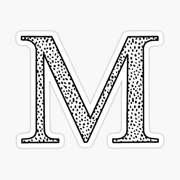 Letter M Stickers Redbubble