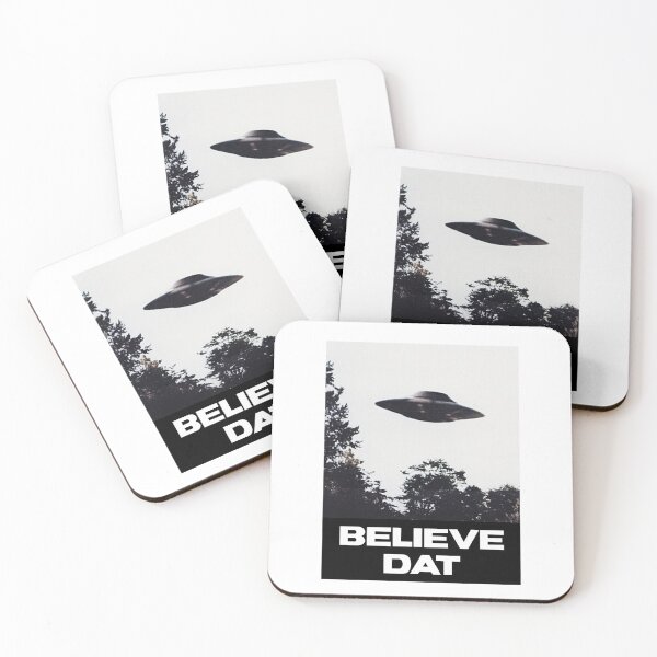Item preview, Believe Dat, UFO Alien Flying Saucer designed and sold by ShirtsForHumans.