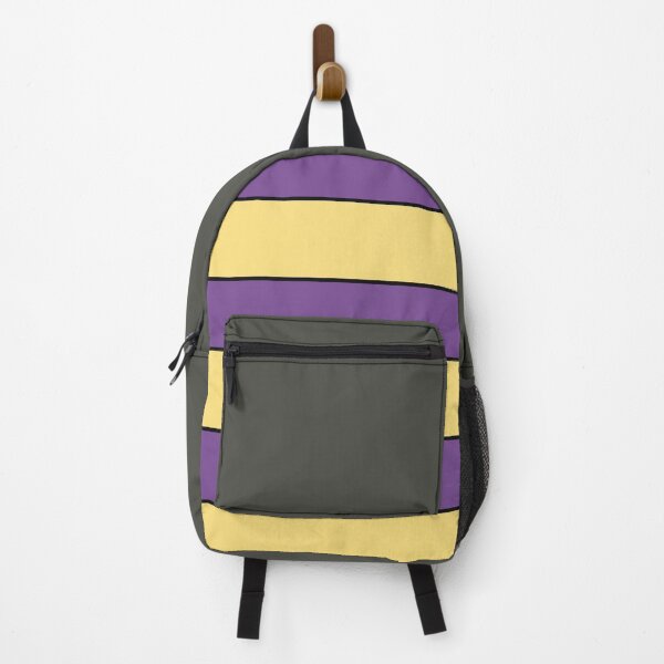 Item preview, purple yellow stripes designed and sold by ZiphGames.