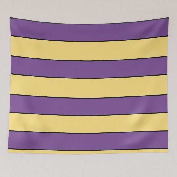 Item preview, purple yellow stripes designed and sold by ZiphGames.
