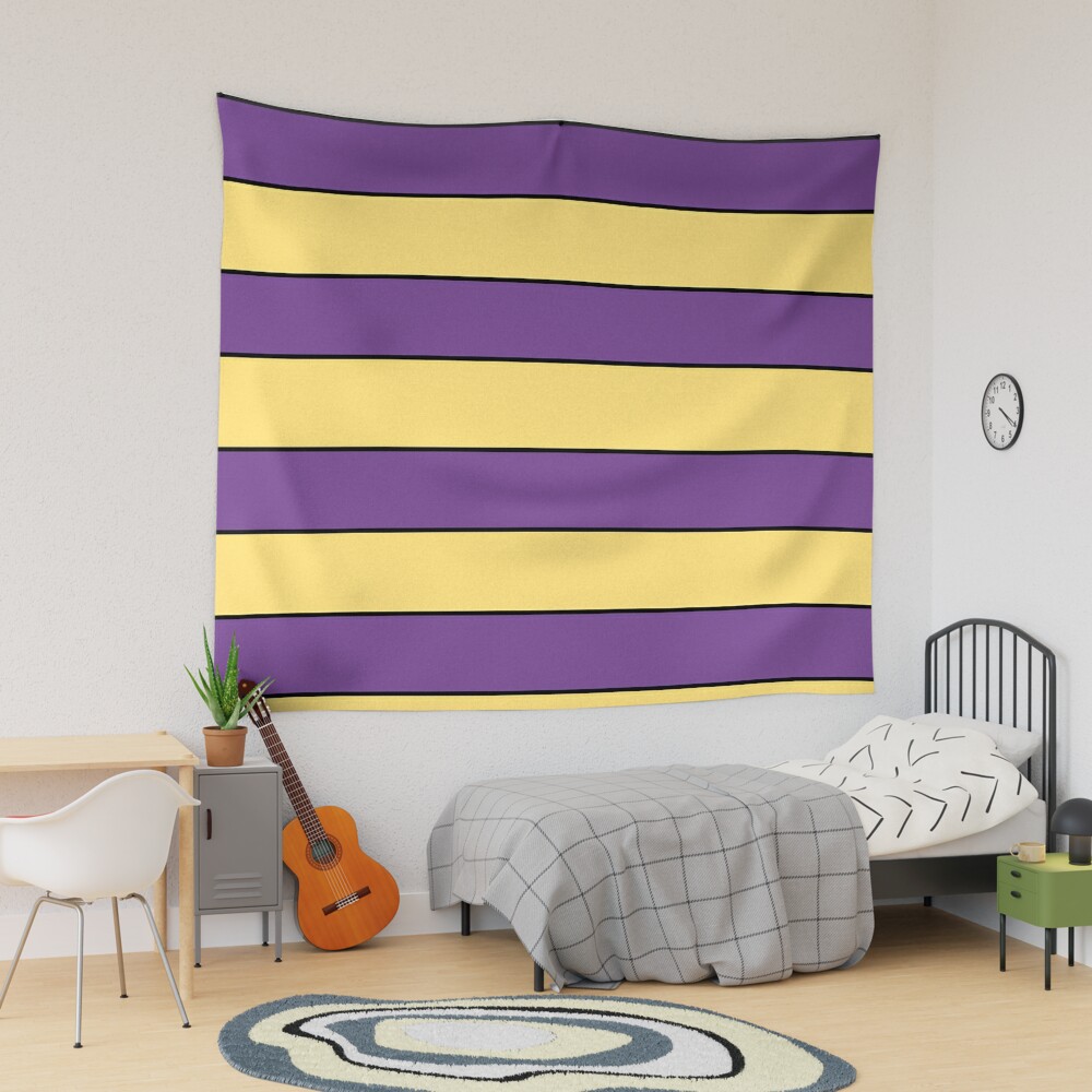 purple yellow stripes Tapestry for Sale by ZiphGames