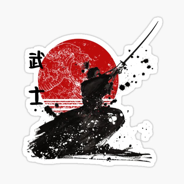 Samurai The Ghost Classic T-Shirt Design Sticker