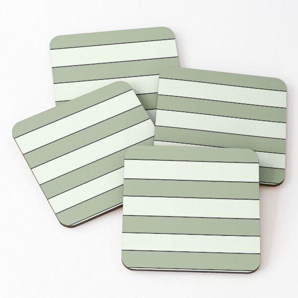 Item preview, green white stripes designed and sold by ZiphGames.