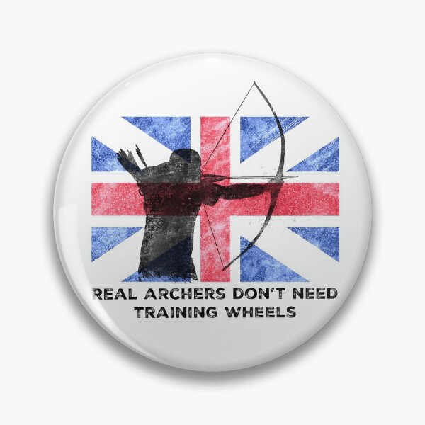 Item preview, Traditional Archery Union Jack Real Archers Don't Need Training Wheels designed and sold by wdyoungblood.