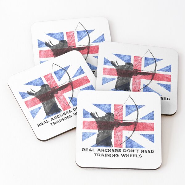 Item preview, Traditional Archery Union Jack Real Archers Don't Need Training Wheels designed and sold by wdyoungblood.