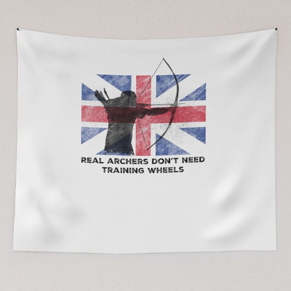 Item preview, Traditional Archery Union Jack Real Archers Don't Need Training Wheels designed and sold by wdyoungblood.