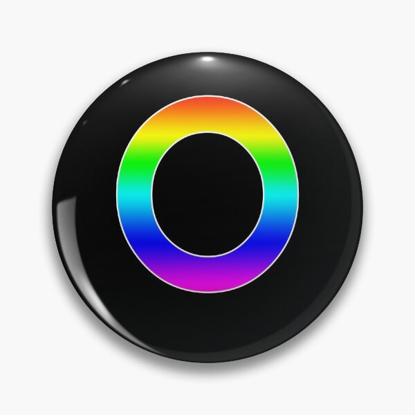 Item preview, The Letter O - Monogram in Rainbow Gradient designed and sold by Bumblefuzzies.