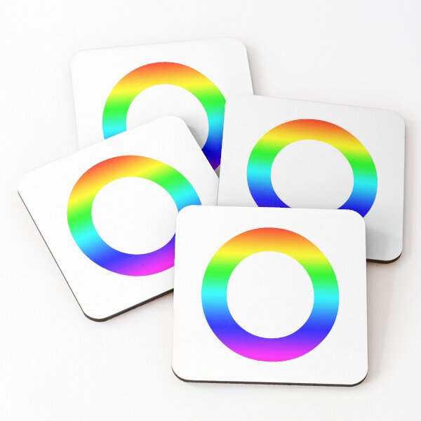 Item preview, The Letter O - Monogram in Rainbow Gradient designed and sold by Bumblefuzzies.