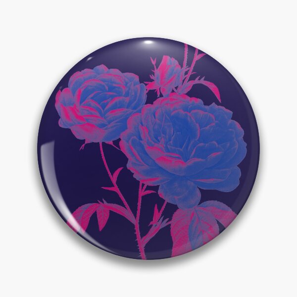 Artikelvorschau, Bi Pride Vintage Roses Art entworfen und verkauft von Vernen Ink.
