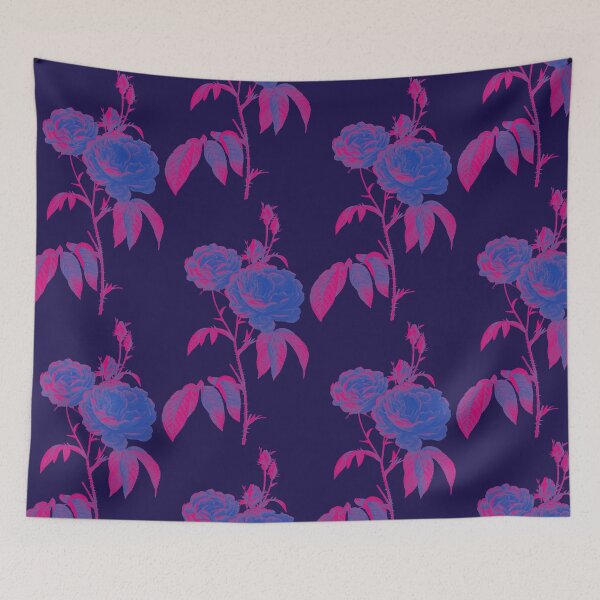 Item preview, Bi Pride Vintage Roses Art designed and sold by Vernen Ink.