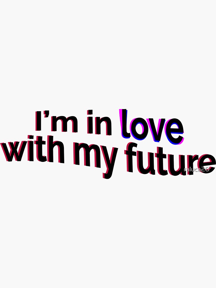 Thumbnail 3 of 3, Sticker, My Future Billie Eilish Lyrics designed and sold by raluca20.