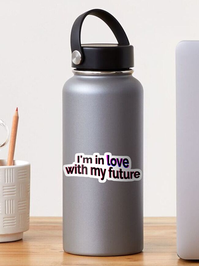 Thumbnail 1 of 3, Sticker, My Future Billie Eilish Lyrics designed and sold by raluca20.