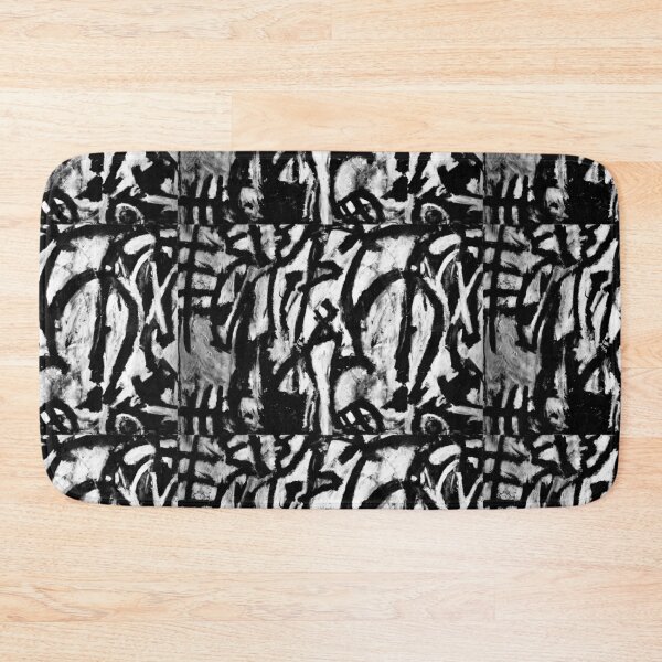 Item preview, Large Black and White Oil Painting designed and sold by QuigleyArt.