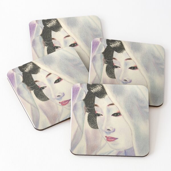 Item preview, Portrait of Geisha in Traditional Oshiroi (伝統芸者) designed and sold by ThomMorris.