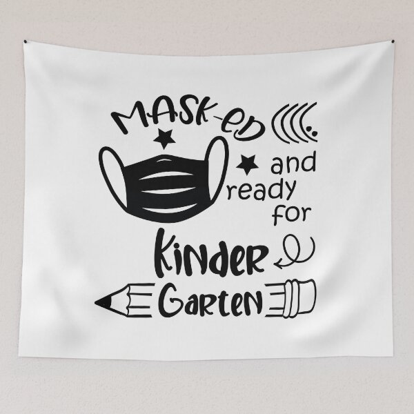 Item preview, Masked And Ready For Kindergarten designed and sold by yacine12353.