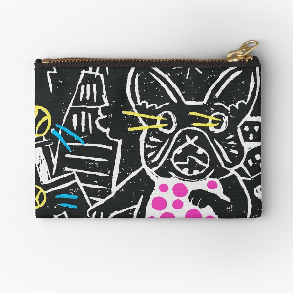 Frenchie Dogzilla Zipper Pouch
