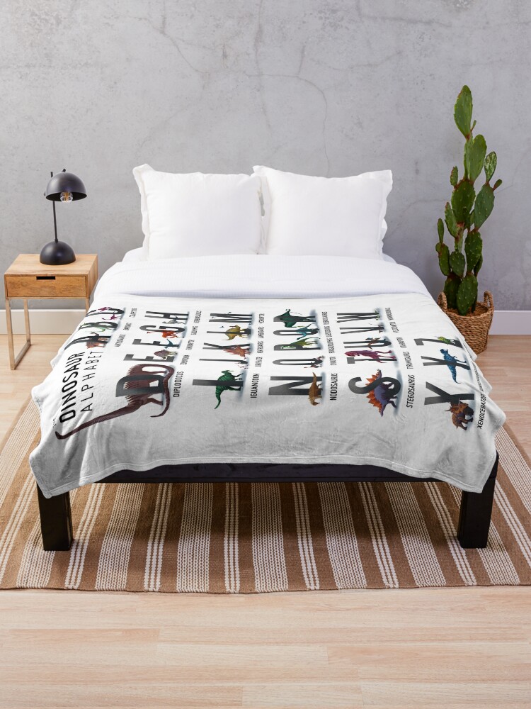 Dinosaur discount alphabet blanket