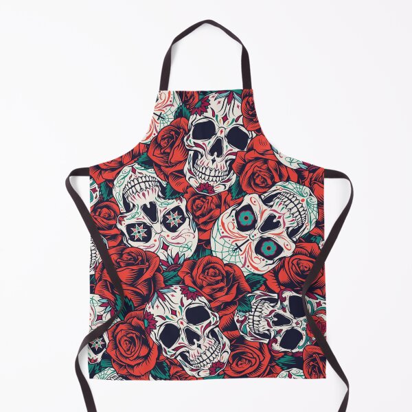 Item preview, Red Rose Skull Masks Funny Goth Halloween Cool Masks designed and sold by damelinen.