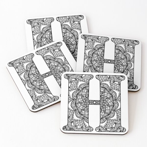 Item preview, Mandala Letter H designed and sold by lizashev.